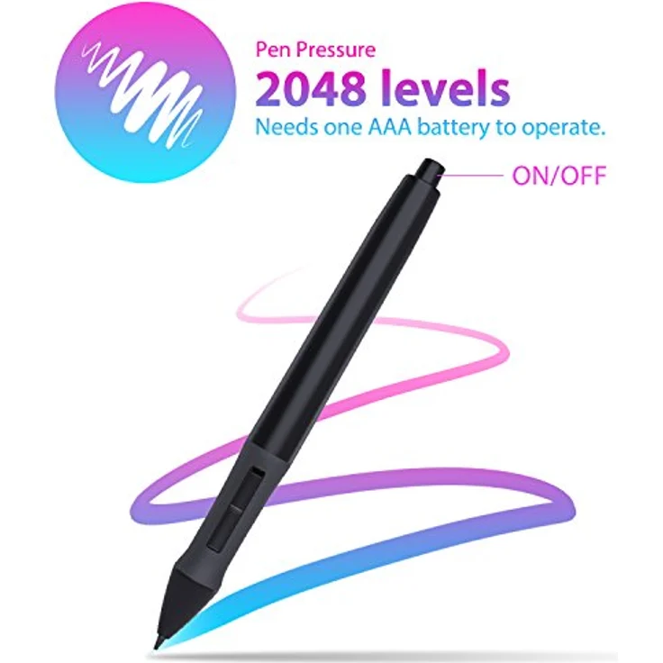 HUION 420 OSU Grafiktablett [inkl. Stift] schwarz - Kompaktes Design, 2048 Druckstufen, ideal für OSU-Spieler – Bild 2