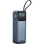 Sandberg All-in1 Powerbank 27000 PD240W, 27000 mAh, 240 W, USB-C und USB-A Anschlüsse, Grau-Schwarz