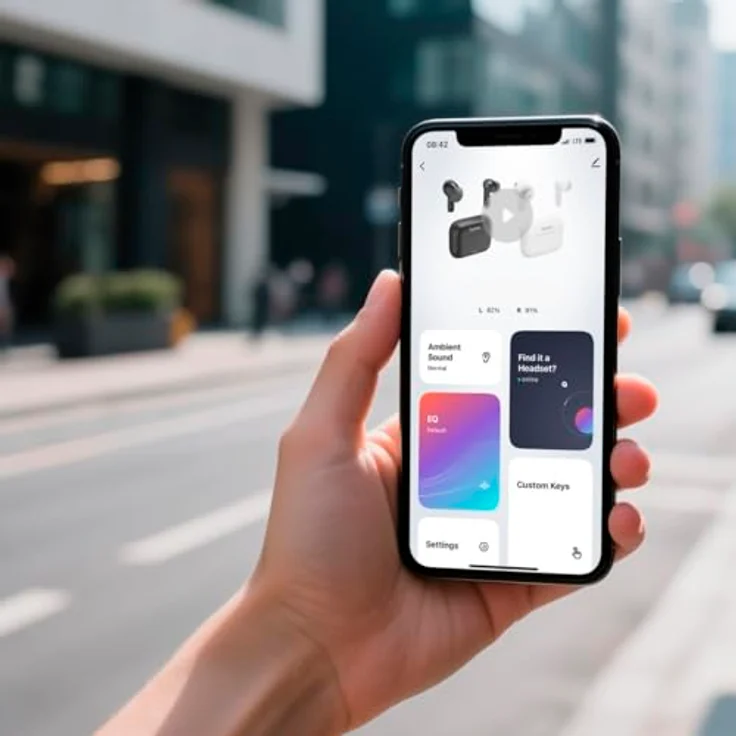 Hama Passion Clear II, Kabelgebundene Kopfhörer mit Active Noise Cancelling (ANC), 200 Stunden Akkulaufzeit, Schwarz – Bild 9