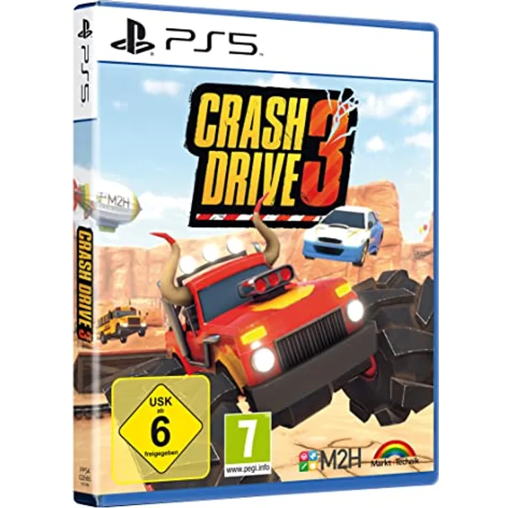 Markt + Technik CRASH DRIVE 3 - verrückteste Auto Stunt Rallye für PS5, über 50 Mega Coole Fahrzeuge, 1 Spieler, Online Mehrspieler Modus