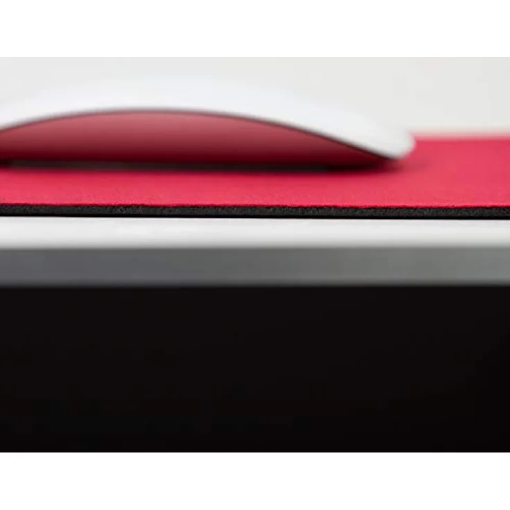 LogiLink ID0128 - Mauspad 220 x 250 x 3 mm für alle Maustypen (Kugel, Optisch, Laser) mit stark haftender Unterseite für optimalen Halt, Farbe: Rot – Bild 4