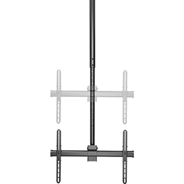 HALTERUNGSPROFI Extra Lange Deckenhalterung Neigbar 360 Grad drehbar für 40 42 46 47 50 55 60 63 65 70 Zoll TV VESA bis 600 x 400 optimal für LCD LED 4K UHD DH6002L, Schwarz – Bild 4