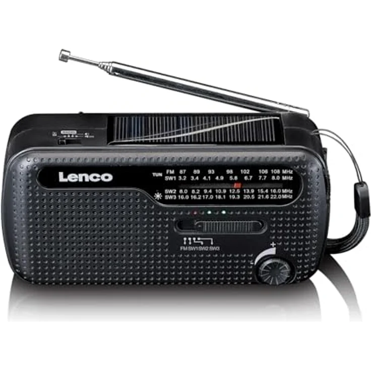 Lenco MCR-113, tragbares Radio mit FM, AM und Bluetooth, Schwarz – Bild 2