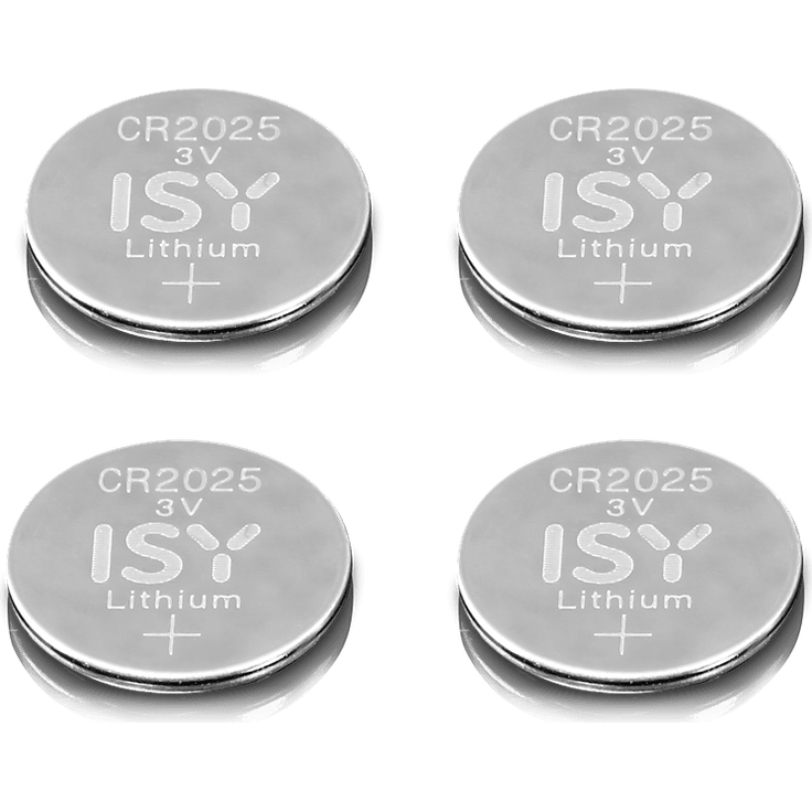 ISY IBA-2025-1 CR 2025, Lithium Knopfzellen, 3 Volt, 4er Pack