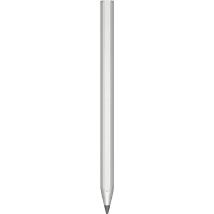 HP wiederaufladbarer USI Stift (aufladbar über USB-C, 2 Ersatz-Stiftspitzen, lange Akkulaufzeit, magnetisch) silber – Bild 1