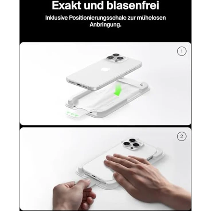 Belkin UltraGlass 2, Displayschutzfolie für Apple iPhone 17 Pro, transparent, 2,7 mal widerstandsfähiger als Hartglas, nur 0,29 mm dünn, antimikrobielle Beschichtung – Bild 7