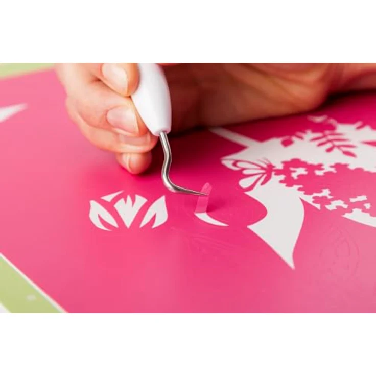 Cricut Grundlegender Entgitterwerkzeugsatz, 5-teiliges Set mit speziellen Werkzeugen für präzises Entgittern, weiß – Bild 4