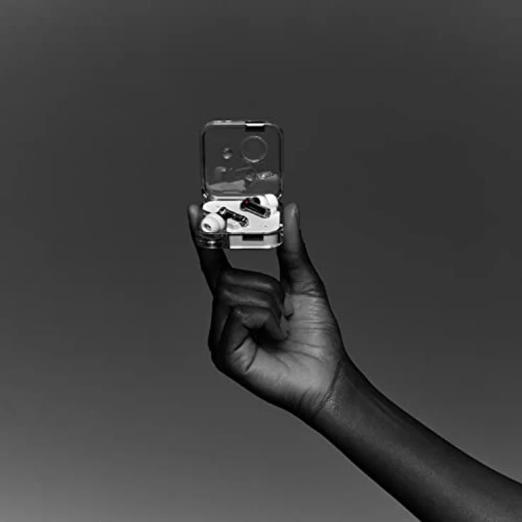 Nothing Ear (2) – Kabellose Kopfhörer mit ANC (Active Noise Cancelling), Hi-Res Audio-Zertifizierung, Dual Connection, leistungsstarker benutzerdefinierter 11,6-mm-Treiber – Weiß – Bild 3