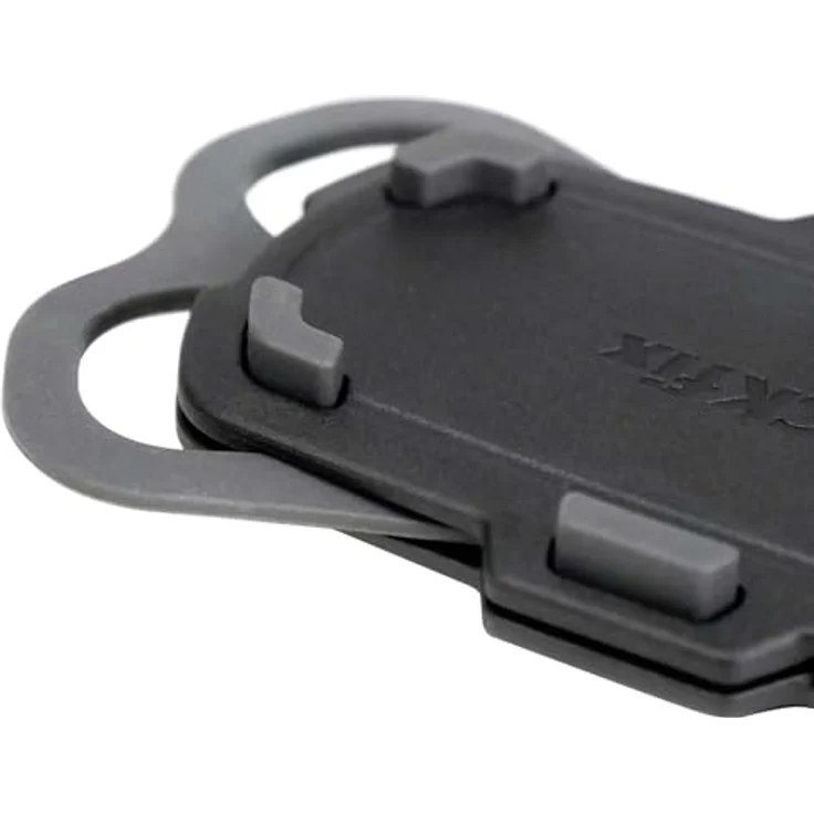 KlickFix Caddy, Smartphone Halterung mit O-Ring-Dämpfung, 360° drehbar, Schwarz-Rot – Bild 3