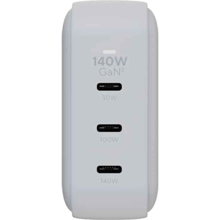 LinQ 140W GaN2 Wall Charger, USB Ladegerät mit 3 USB-C PD-Anschlüssen, Weiss – Bild 5