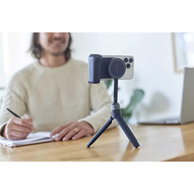 ShiftCam SnapGrip Creator Kit, Smartphone Halterung mit SnapPod und SnapLight, magnetisch, Blau – Bild 9