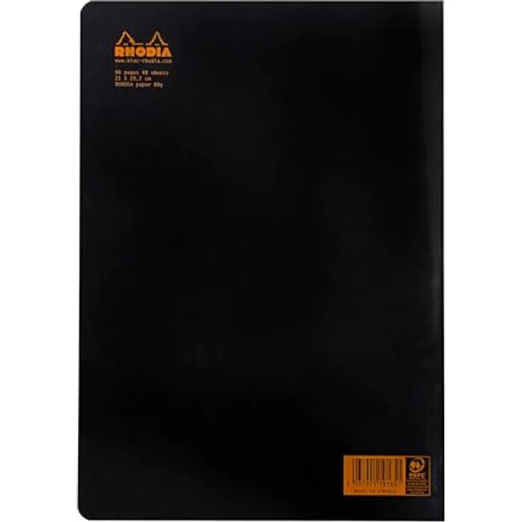 Rhodia Einsteck-Fotoalbum 10x A4 Notizheft mit 48 Blatt kariert, 80g - Schwarz 119163C, geheftet – Bild 3