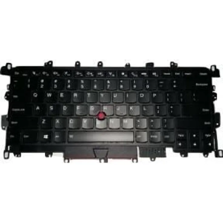Lenovo 00JT873, Tastatur für ThinkPad-Serie mit hinterleuchteten Tasten, QWERTZ-Layout und integriertem Trackpoint