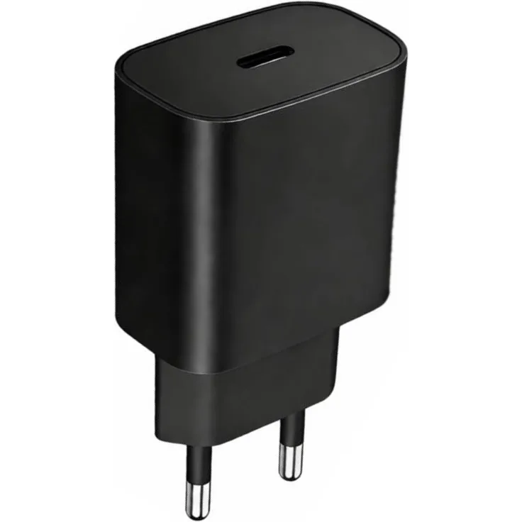 MobileKing Schnell Ladegerät 25W USB-C Power Adapter, schwarzes Super Charger mit PD 3.0 und PPS