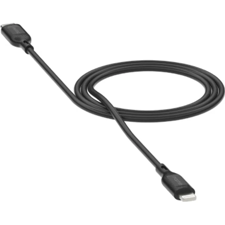 Mophie Essentials Lightning USB-C Kabel, 1 Meter, schnelles Aufladen, schwarze Farbe