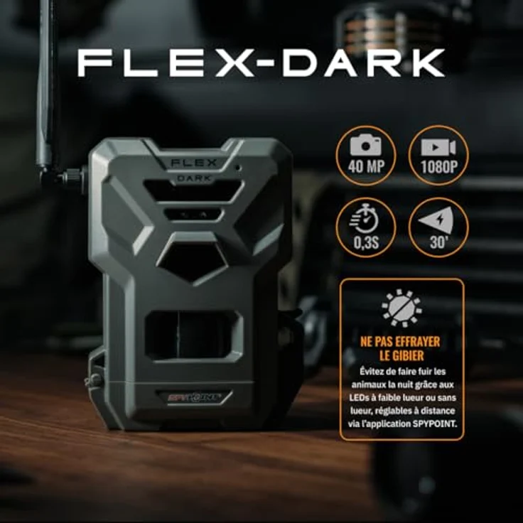 Spypoint FLEX-DARK, Wildkamera Twin Pack mit 40 MP Auflösung, 1080p Full HD Video und 30 m Reichweite – Bild 2