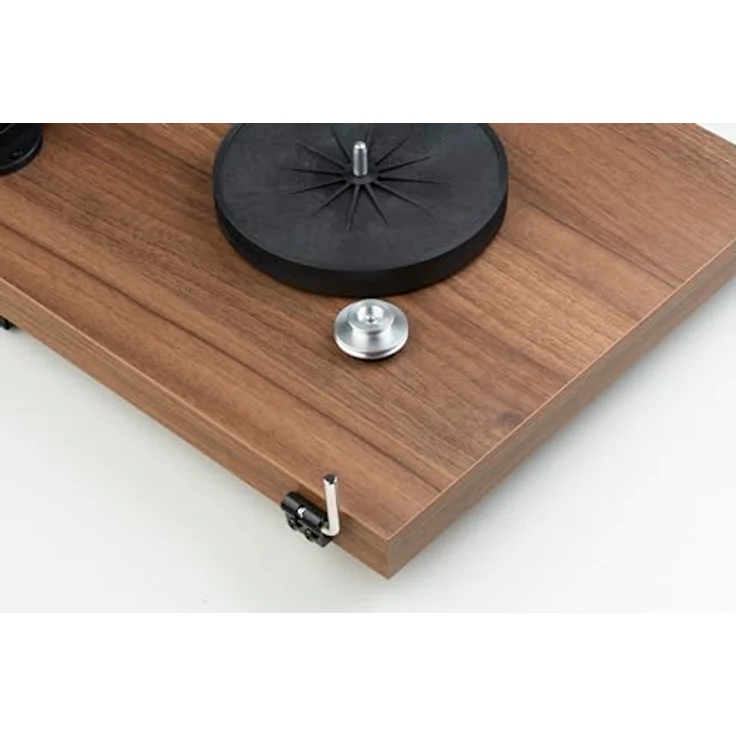 Pro-Ject Debut E Carbon, Plattenspieler mit Carbon Tonarm, Ortofon 2M Red, Elektronische Geschwindigkeitsumschaltung, Walnuss, Made in Europe – Bild 4