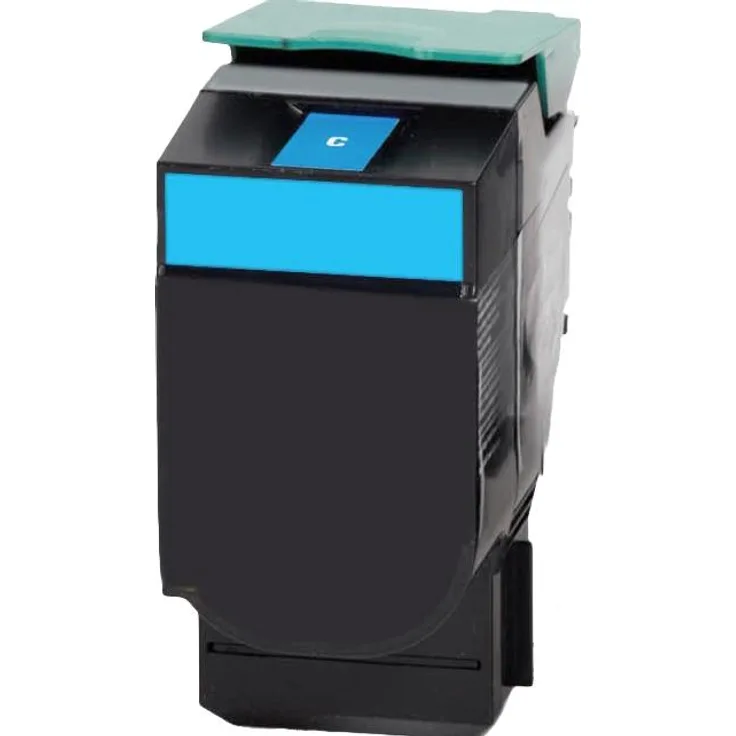 Ampertec Kompatibler Toner ersetzt Lexmark 71B20C0, Cyan, Druckleistung 2.500 Seiten, einfach zu installieren