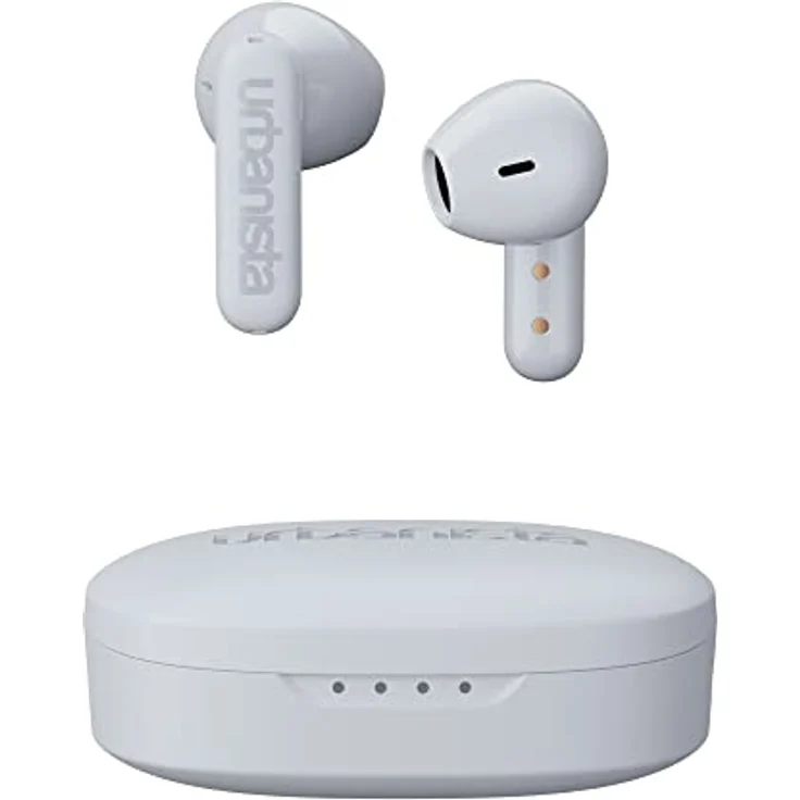 Urbanista Copenhagen True Wireless In Ear Kopfhörer Bluetooth 5.2, Touch-Bedienung Earbuds & Noise Cancelling Mikrofon, 32 Std. Spielzeit, USB C Ladecase, IPX4 Wasserabweisend, Reinweiß – Bild 1