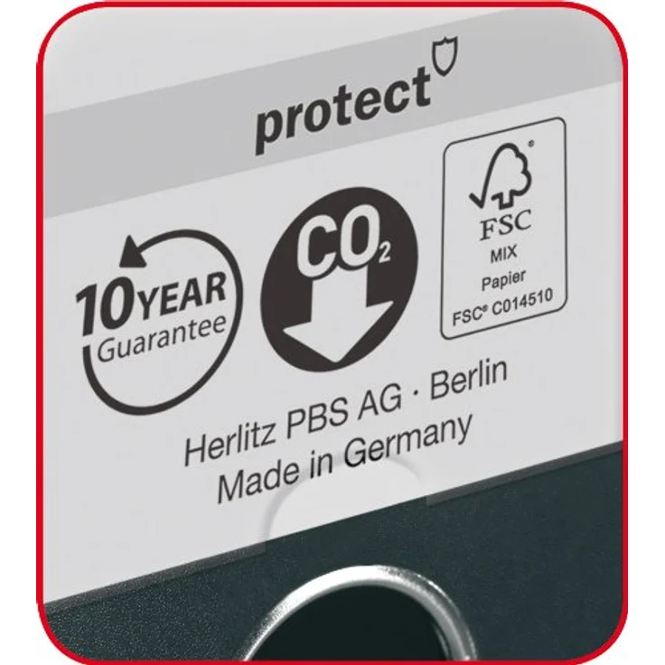 Herlitz Aktenordner maX.file protect, DIN A4, breit, 8 cm Rückenbreite, Polypropylen, blau – Bild 4