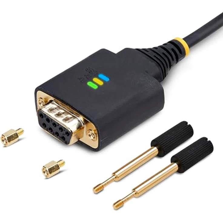 StarTech.com 1P10FFCN-USB-SERIAL, USB zu serielles Kabel, 3 m, Schwarz – Bild 1