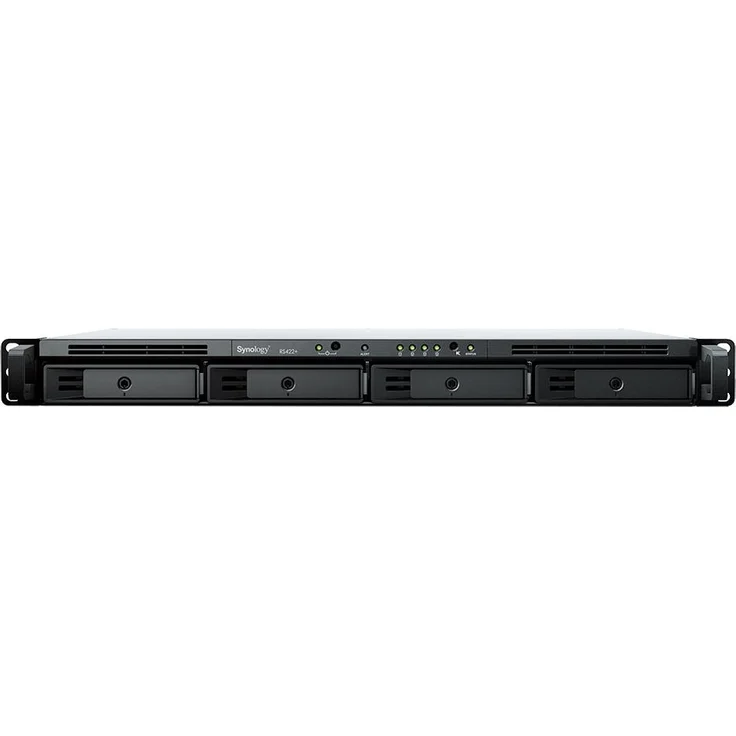 Synology RS422+ 1U 4BAY 2.6GHZ DC 2X GBE, NAS, Schwarz – Bild 1