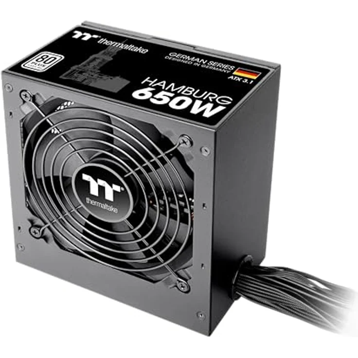 Thermaltake Hamburg 650W Netzteil | ATX 3.1 | German Series, effizient mit geräuscharmem 120mm Lüfter – Bild 2