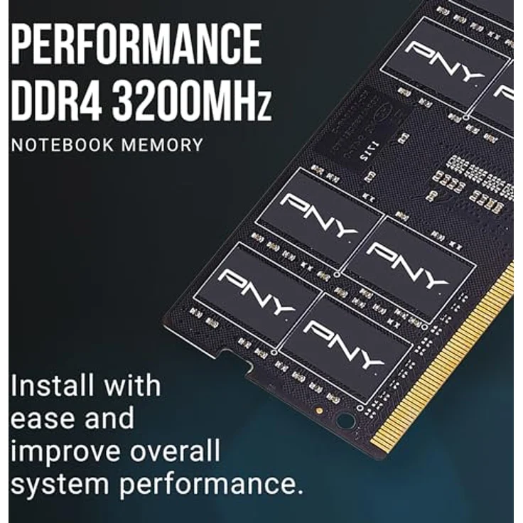 PNY 8GB Performance DDR4 3200MHz CL22 Notebook-Speicher, 1,2V, rückwärtskompatibel – Bild 3