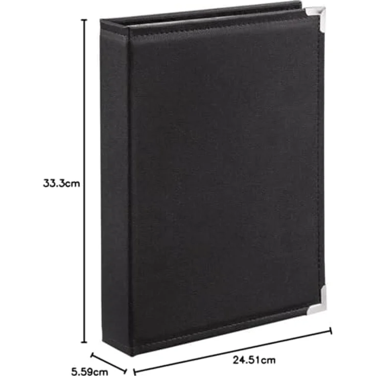Hama Einsteckalbum New York City, für 400 Fotos im Format 10x15, schwarze Innenseiten, 4 Einsteck-Taschen pro Seite, Foto-Album schwarz - Preisvergleich – Bild 5