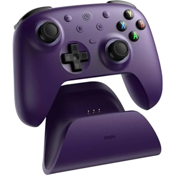 8bitdo Ultimate 2 Wireless Controller, Gaming Controller für PC mit TMR-Joysticks, RGB-Beleuchtung und 6-achsiger Bewegungssteuerung, Violett – Bild 5
