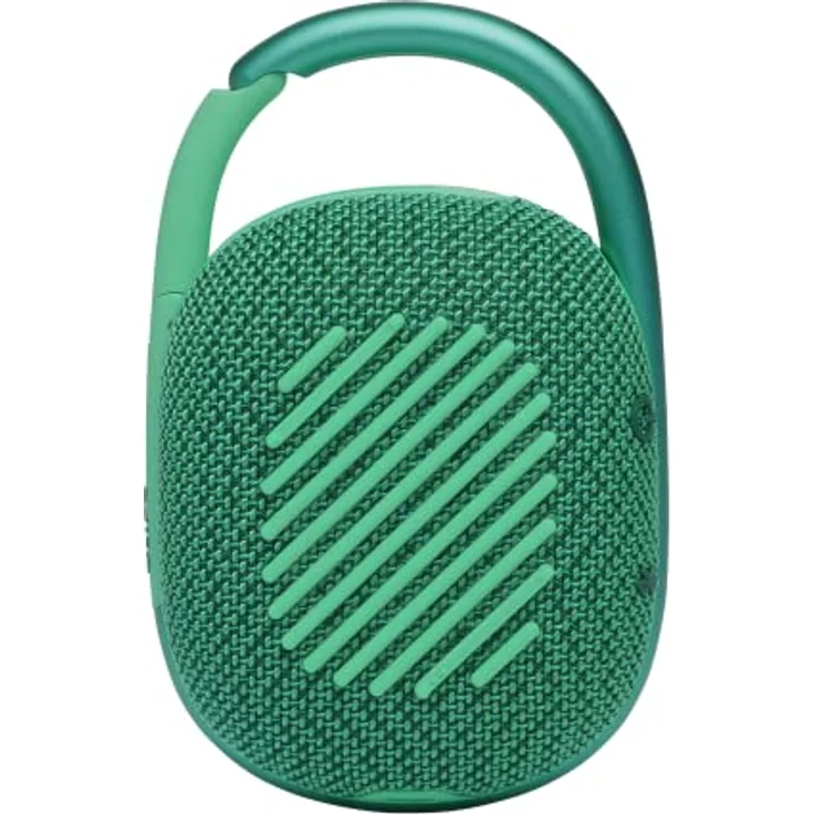 JBL Clip 4 Eco Bluetooth Lautsprecher aus recyceltem Material in Grün – Wasserdichte, tragbare Musikbox mit praktischem Karabiner – Bis zu 10 Stunden kabelloses Musik Streaming – Bild 4