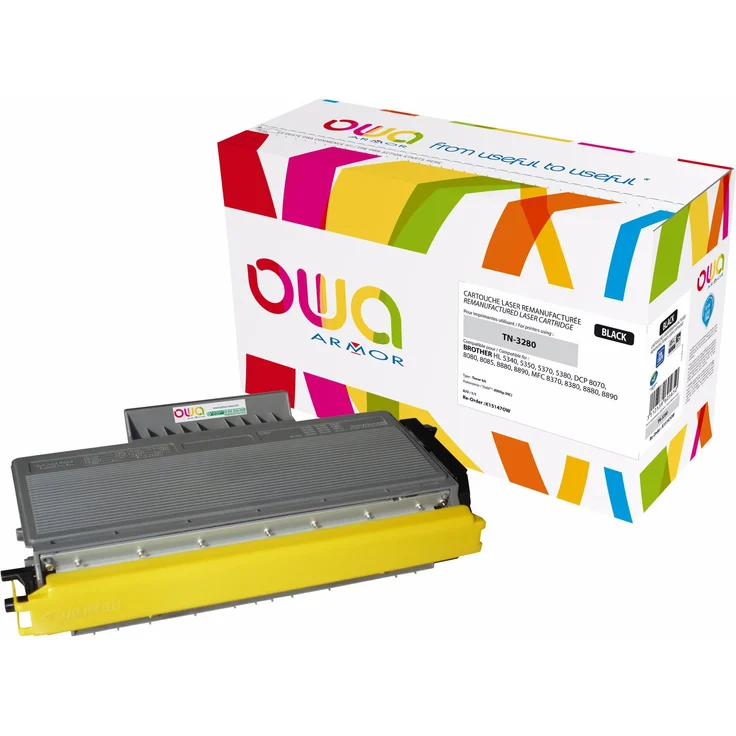 Armor OWA TN-3280, Toner für Laser- und Business-Inkjet-Drucker, schwarz, wiederaufbereitet und umweltfreundlich