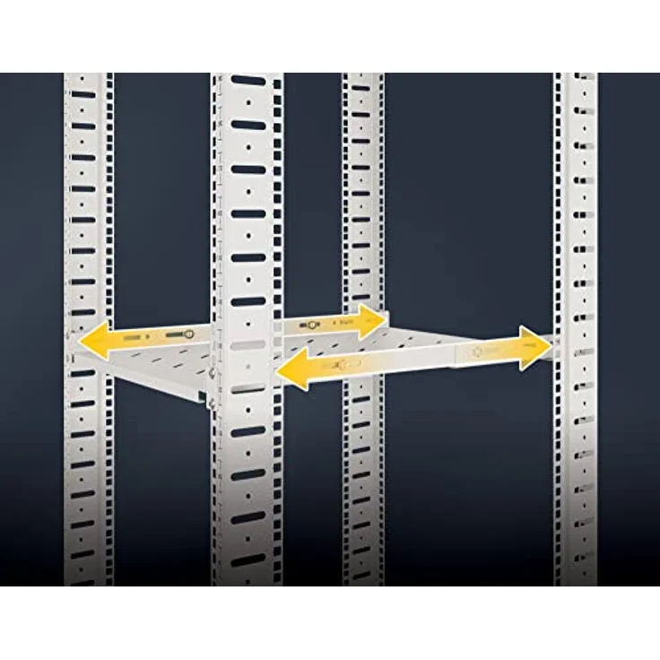 Intellinet 19" Fachboden Variable Schienen 350mm tief grau – Bild 5