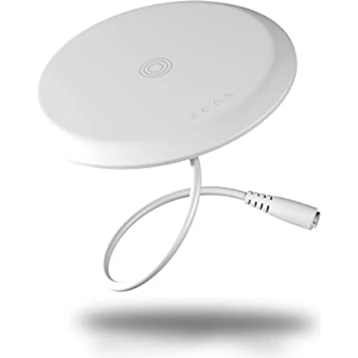 Zens Built-In Wireless Charger, kabelloses Ladegerät (15 W) für iPhone, AirPods, Android & Qi-kompatible Geräte, inkl. 20-W-Netzadapter und 2 m langem Kabel, Weiß