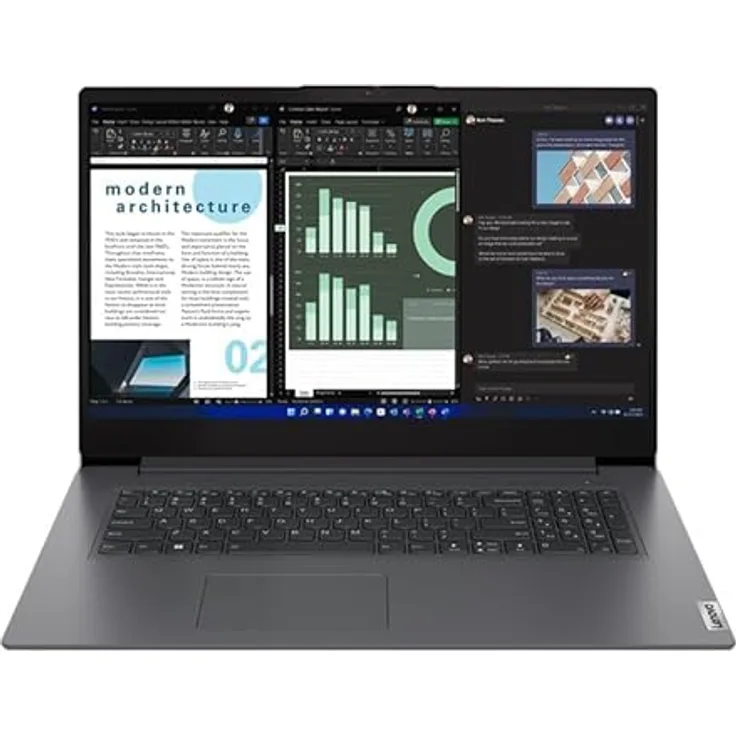 Lenovo V17 Gen 4, 17.3" Notebook mit Intel Core i3-1315U, 8 GB RAM, 256 GB SSD, grau