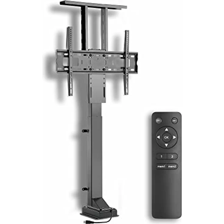 Xantron® PREMIUM-600HE TV Lift Elektrisch mit Fernbedienung bis 65 Zoll, Höhenverstellbar, VESA 200x200-600x400, Schwarz – Bild 1