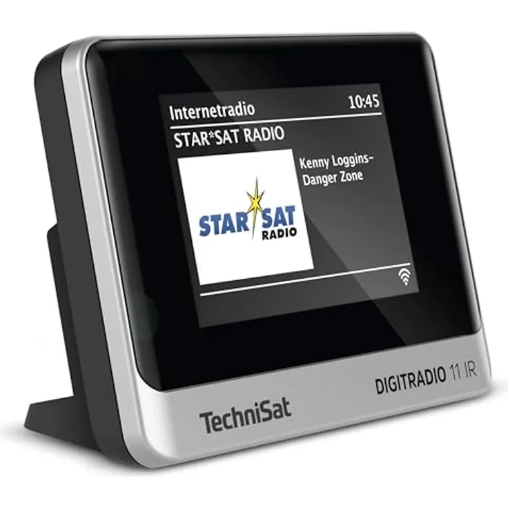 TechniSat DIGITRADIO 11 IR - DAB+ und Internetradio Adapter (WLAN, Farb-Display, Bluetooth, Fernbedienung, Wecker, ohne Lautsprecher, optimal zur Aufrüstung bestehender HiFi-Anlagen) schwarz/Silber