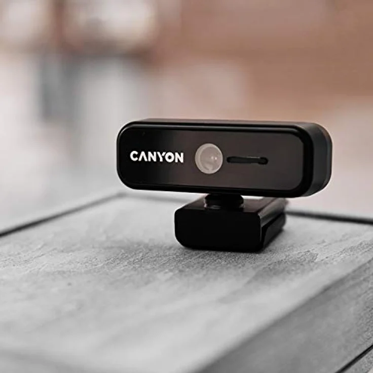 CANYON Webcam 1080p mit Abdeckung - Full HD USB Web camera Plug & Play - 360 ° Drehbare Web Kamera Kompatibel mit Windows für Streaming Videochat, Zoom, YouTube, Skype, zum Konferenz – Bild 4