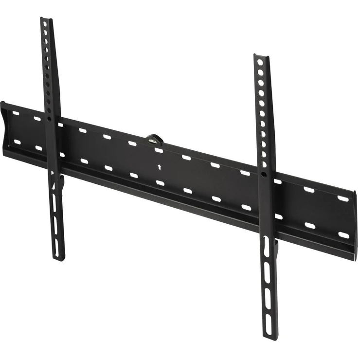 Kendo FIX 600x400 TV-Wandhalterung für TVs bis 85 Zoll, 45 kg Traglast, extrem flaches Profil, integrierte Wasserwaage, schwarz