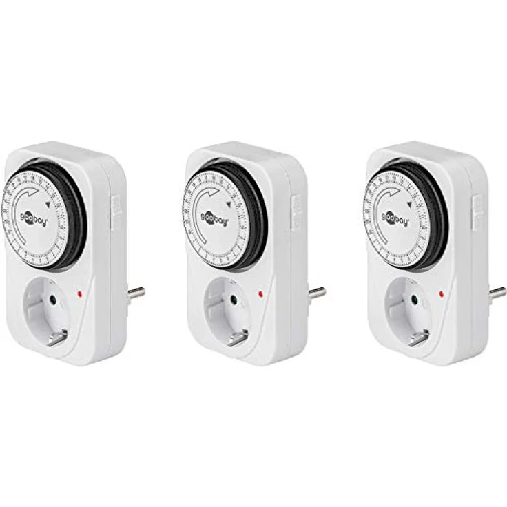Goobay 3er Pack Zeitschaltuhr mechanischer Timer, 3) (Pack of 3) – Bild 2