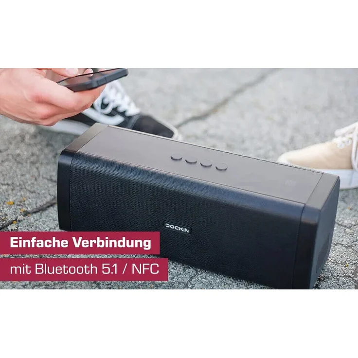 Dockin D Fine Evo Bluetooth-Lautsprecher, schwarz – Bild 6