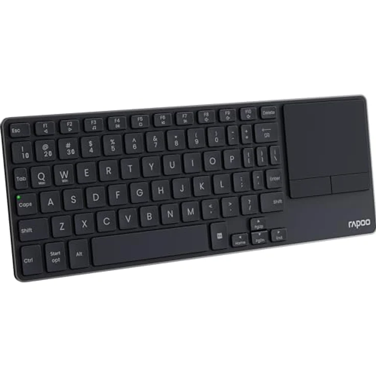 RAPOO E2810M DE DGR, Multimode Funk-Tastatur mit Bluetooth 4.0/5.0 und 2.4 GHz, Aluminiumlegierung, schwarz – Bild 5