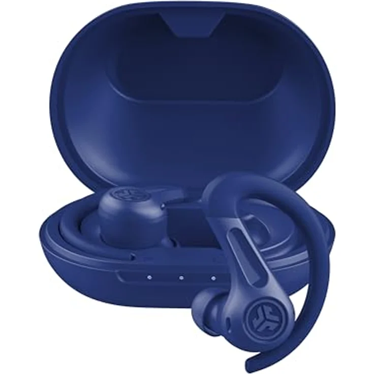 JLab JBuds Air Sport ANC 4, In Ear Sportkopfhörer mit 60+ Std. Akkulaufzeit, Noise Cancelling, IP66 schweißresistent, Bluetooth Multipoint, Kobalt – Bild 1