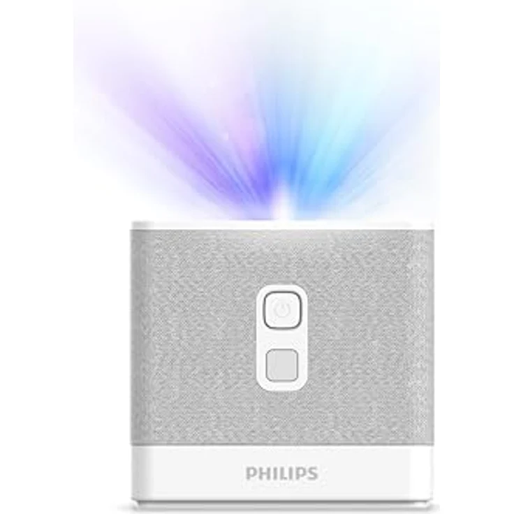 Philips UL5 Smart, Beamer, Ultra kurze Brennweite, Full HD 1080p, Triple Laser, WLAN, Erweiterte Bildkorrektur, Stereo-Sound, Lumin OS-System mit Apps, Weiß – Bild 2