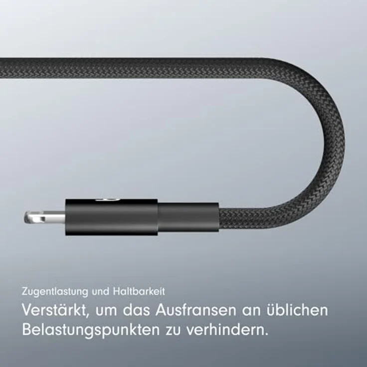 BEATS USB-C auf Lightning Kabel, 1,5 m, verstärkt und geflochten, Bolt Black – Bild 5