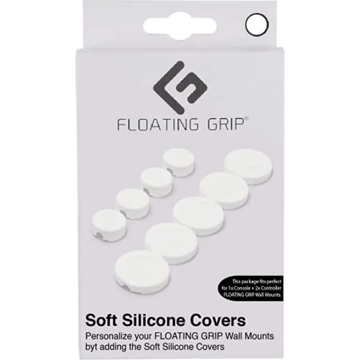 Floating Grip Wall Mount Covers, Wandhalterungen für Gaming-Konsolen, weiß