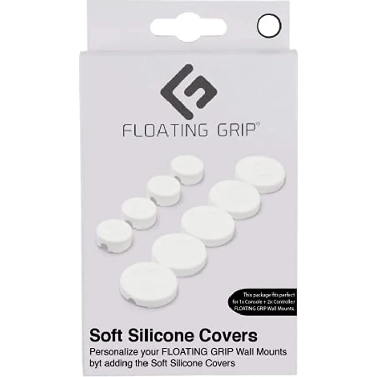Floating Grip Wall Mount Covers, Wandhalterungen für Gaming-Konsolen, weiß – Bild 1