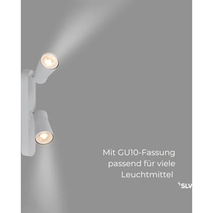 SLV PURI 2.0 CONE, Deckenleuchte, Wandleuchte, Grau - Flexibel dreh- und schwenkbar für individuelle Lichtakzente – Bild 3