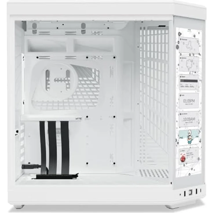 Hyte Y70 Touch Mid Tower Gehäuse Weiß (E-ATX/ATX/M-ATX/M-ITX) – Bild 3