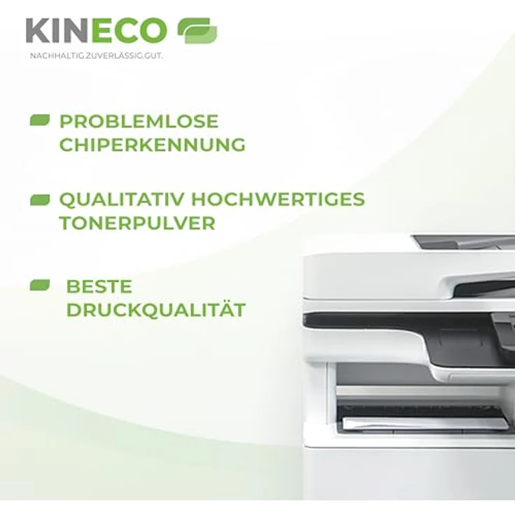 Kineco Toner TK5480, kompatibel mit Kyocera ECOSYS, 4er Set CMYK, 1.250 Seiten pro Farbe, inklusive Füllstandschip – Bild 5